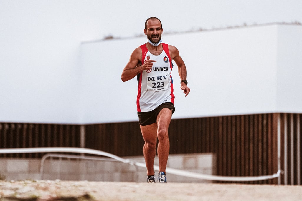 Man in Sportswear Running